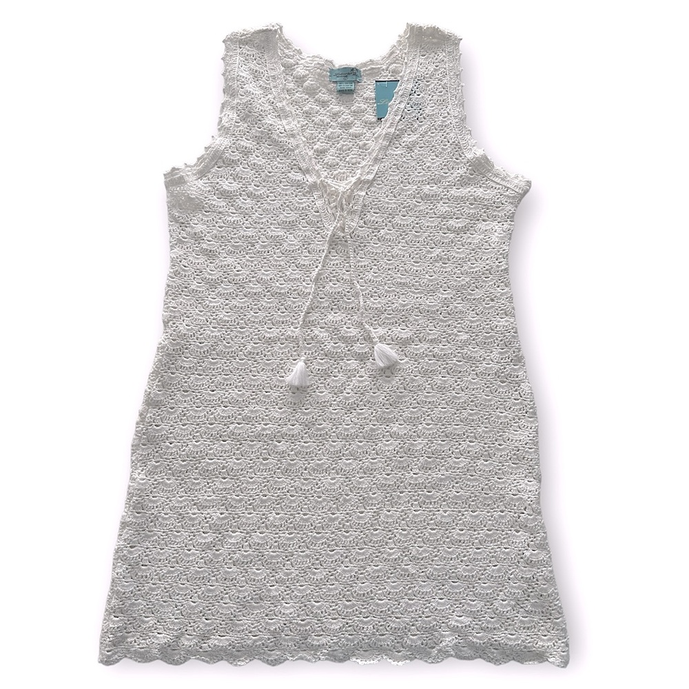 Letarte Sleeveless Crochet Lace-Up Dress - Picture 5 of 16